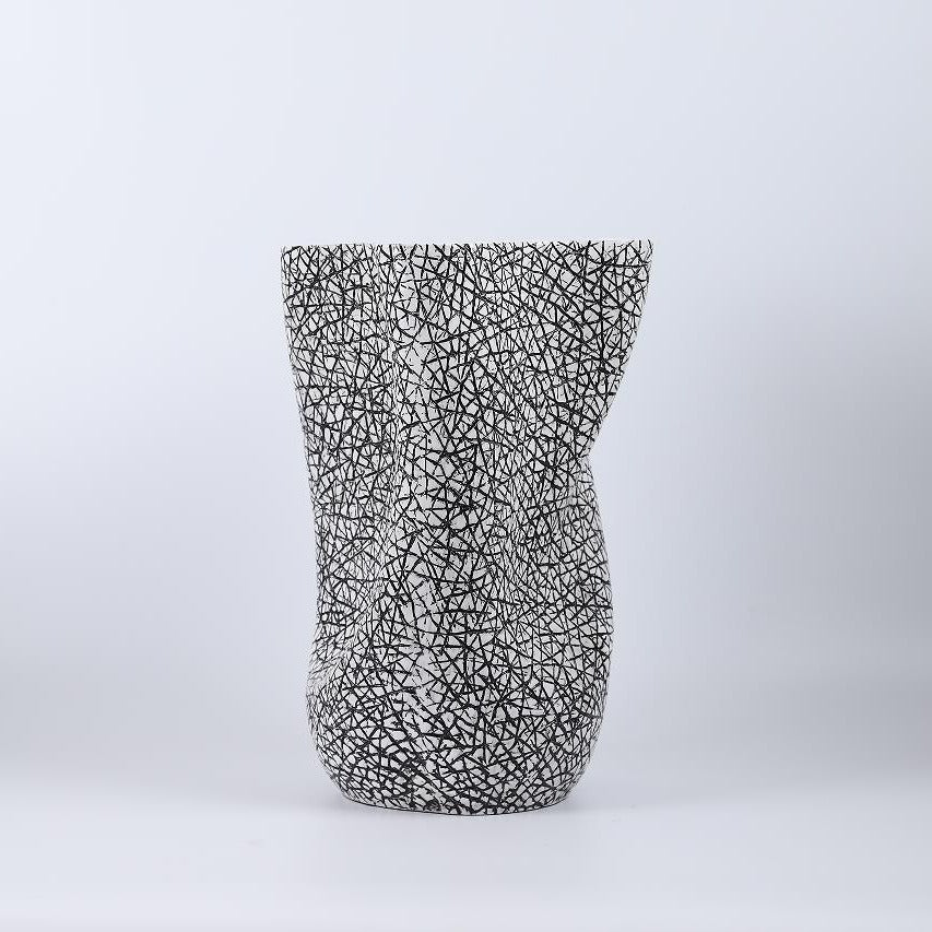 Künstlerische Textur Steingut Vase