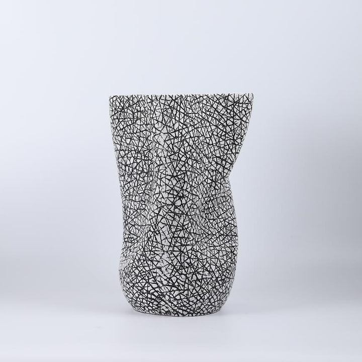 Künstlerische Textur Steingut Vase