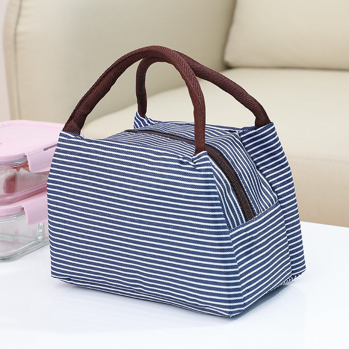 Isolierte gestreifte Lunch-Tasche Karnz