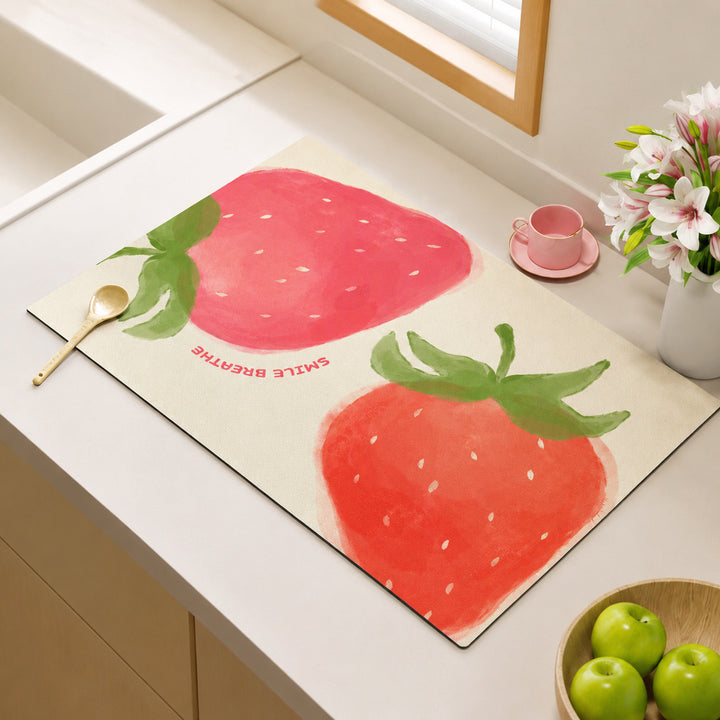 Künstlerische Obst-Themen Küchenmatte Karnz