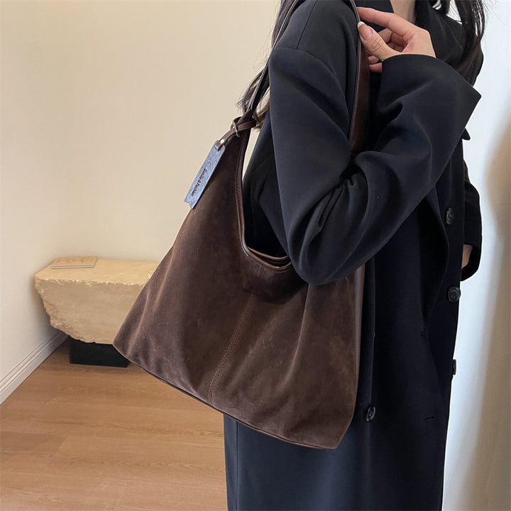 Wildleder Slouchy Schultertasche