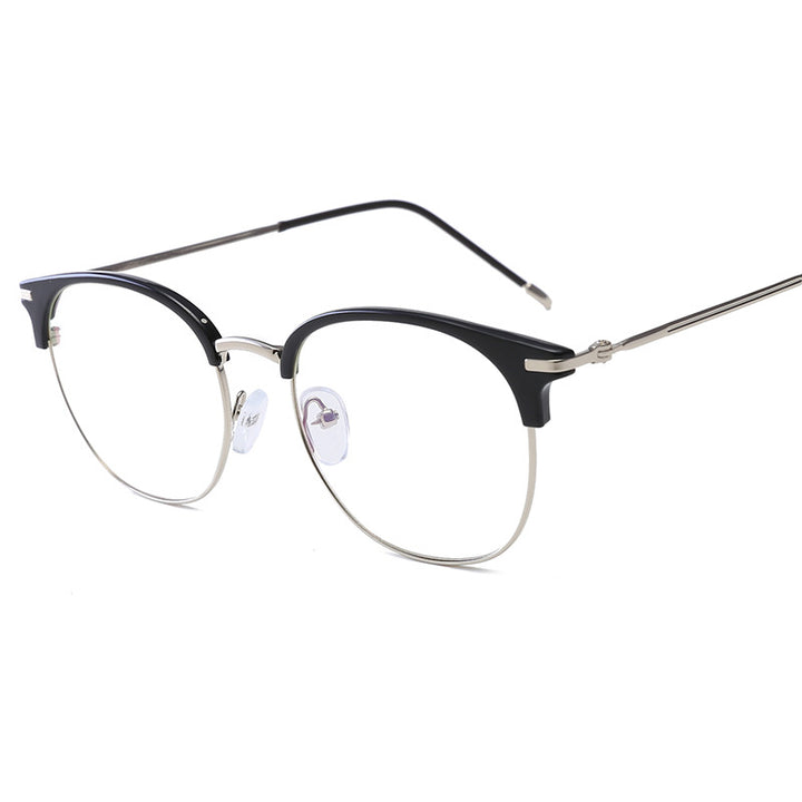 Damen modische cat-eye Brille mit filigranem Metallrahmen Karnz