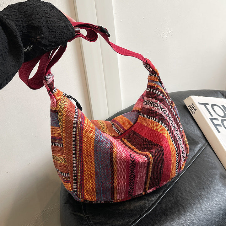 WoBohemian Ethnisches Muster Hobo Tasche Karnz