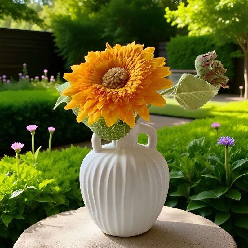 Elegante Sonnenblumen Dekorative Vase