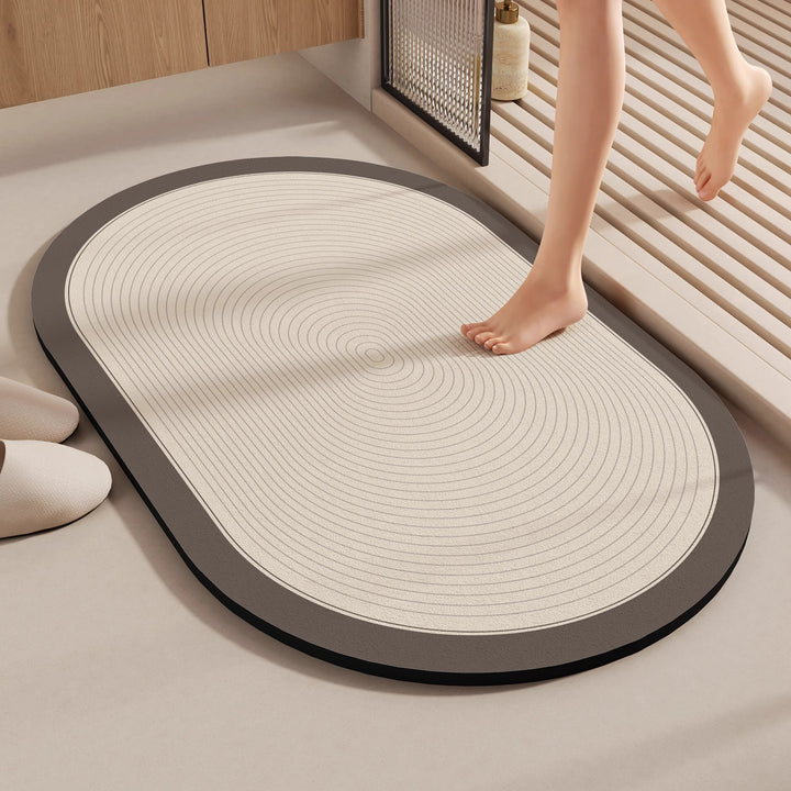 Elegante ovale dekorative Teppichmatte für Zuhause