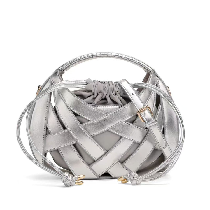 Chic Woven Handle Handtasche Karnz