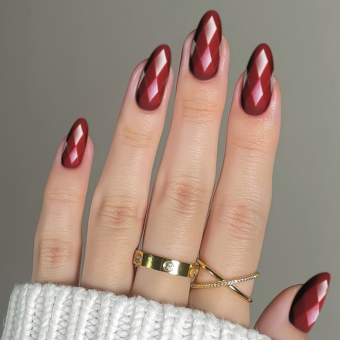 Diamantförmige Glänzende Nail Extensions Karnz