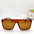Damen Retro Oversized-Sonnenbrille Karnz