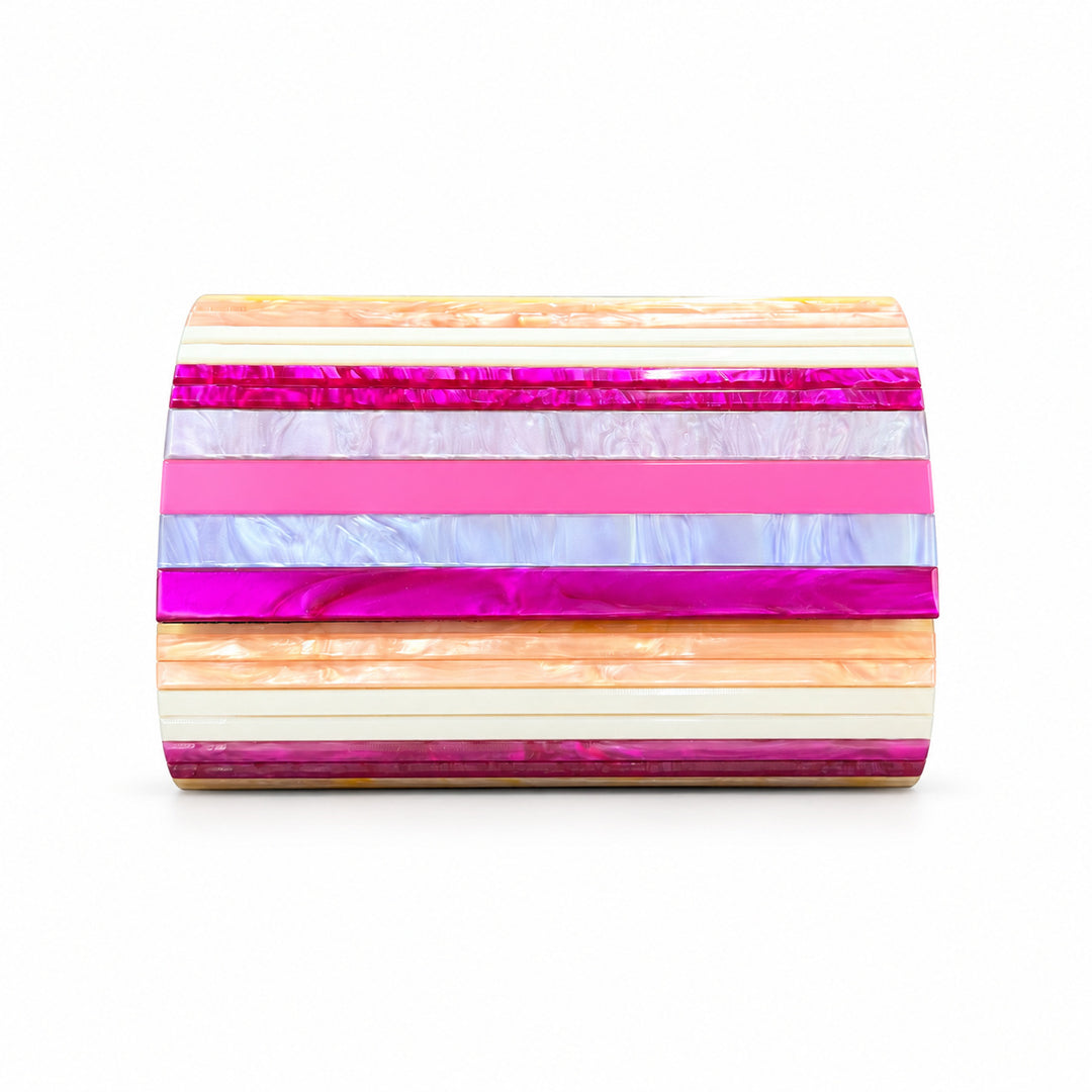 Künstlerische ovale Acryl-Clutch