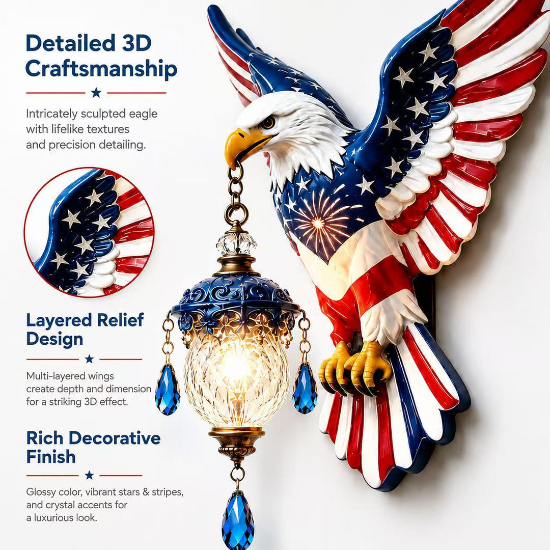 Dekorative Wandlampe im Adler-Design Karnz
