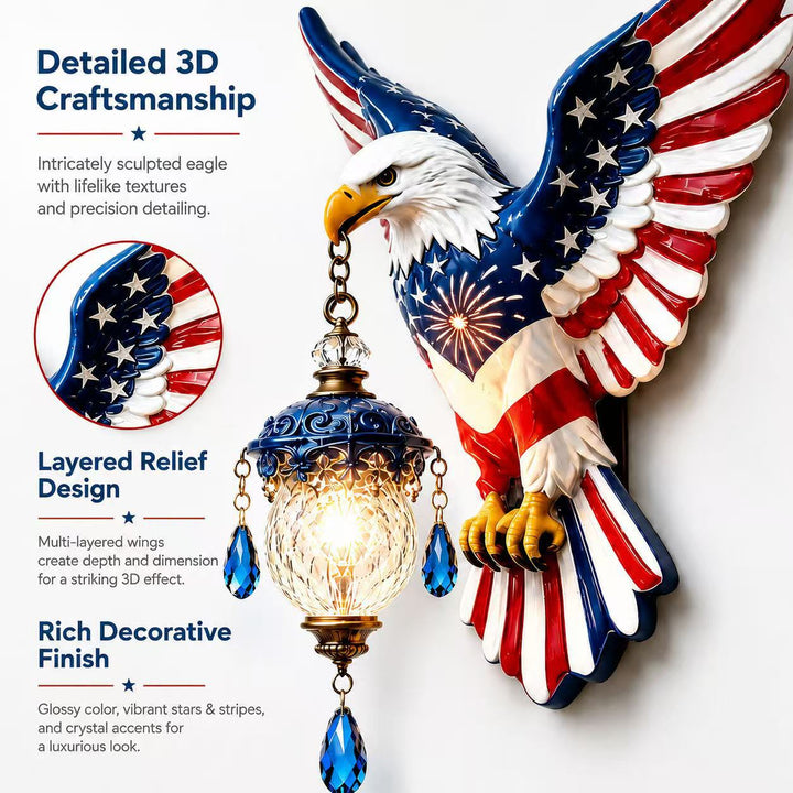 Dekorative Wandlampe im Adler-Design Karnz