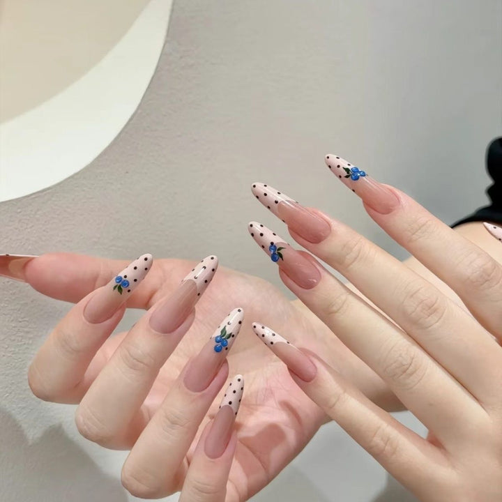 Florale Designer Press-On Nagel Tips Karnz