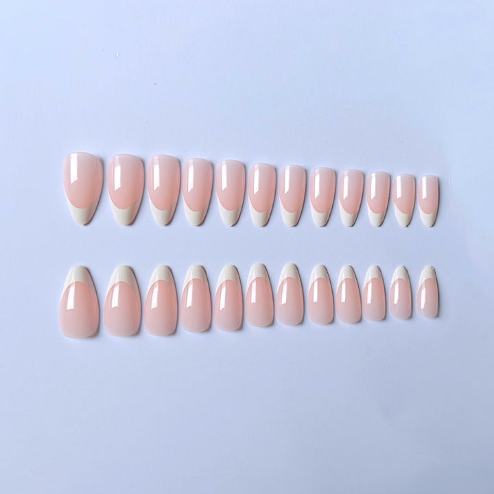 Elegantes Französisch Spitz Acryl Nagel Kunst Set  1790958235
