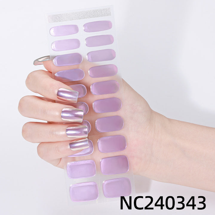 Iridescent Nagelkunst Aufkleber