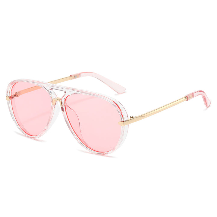 Elegante Aviator-Sonnenbrille mit goldenen Akzenten Karnz