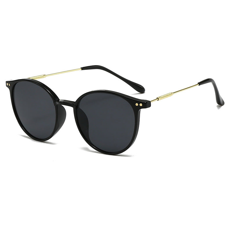 Damen modische Sonnenbrille mit goldenen Akzenten Karnz