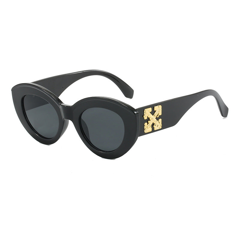 Damen Cat-Eye Sonnenbrille mit luxuriösen Akzenten und robustem Kunststoffrahmen Karnz