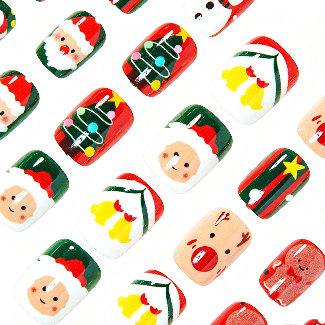 Festliche Feiertags-Themen Press-On Nail Art Karnz