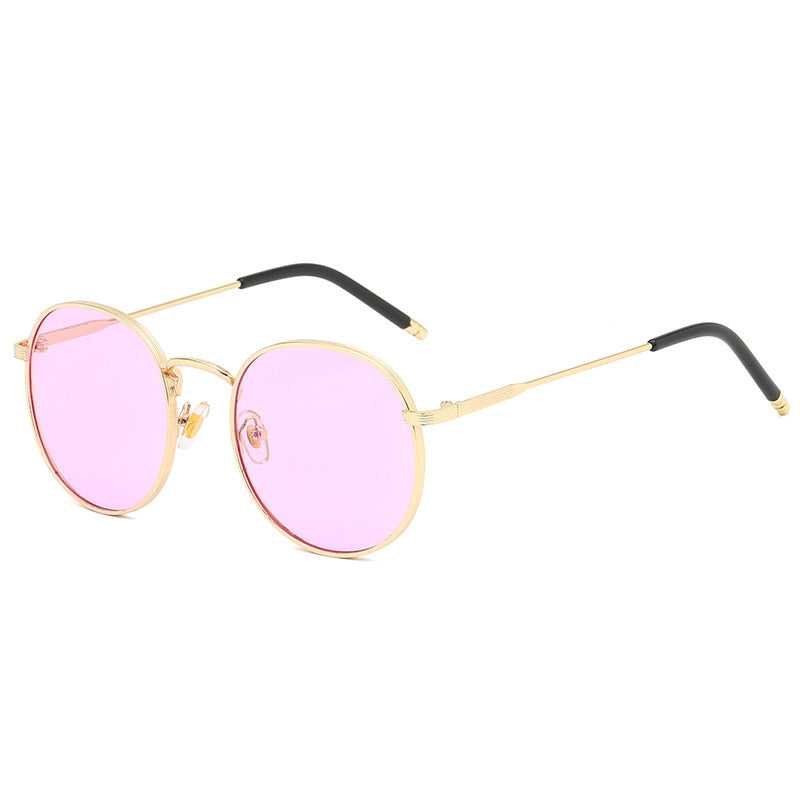 Überdimensionale Rundrahmen-Sonnenbrille