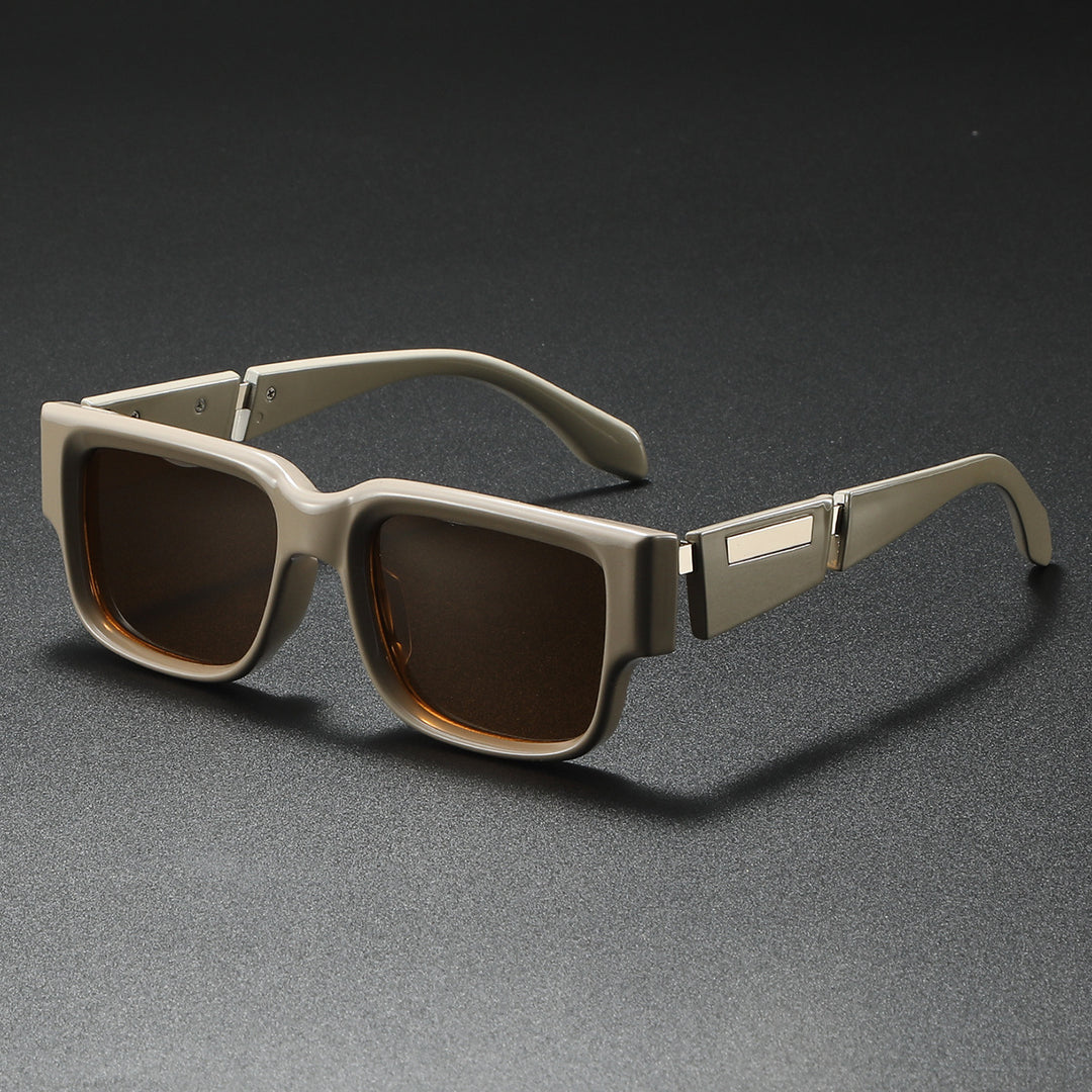 Damen Modische Oversized-Sonnenbrille mit elegantem Kunststoffrahmen Karnz