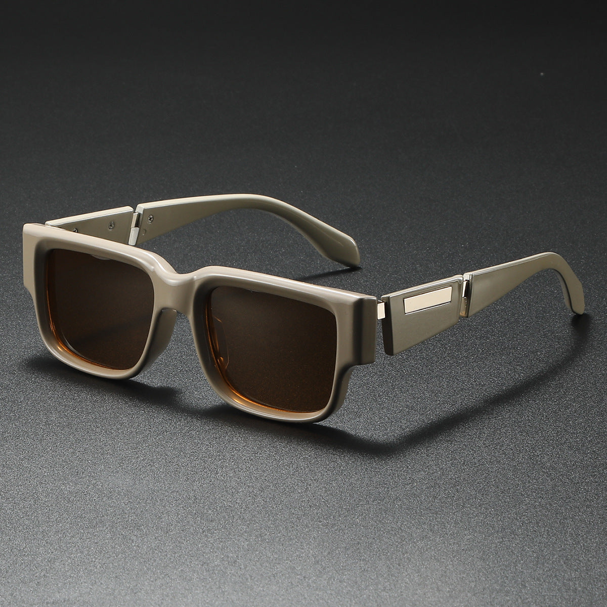 Damen Modische Oversized-Sonnenbrille mit elegantem Kunststoffrahmen Karnz