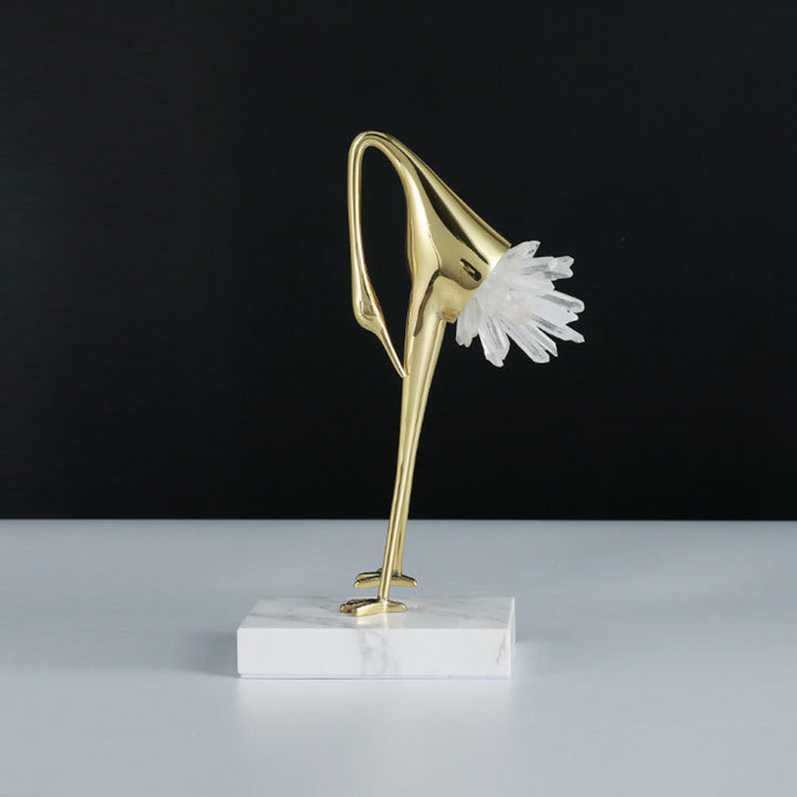 Elegante dekorative Vogelskulptur