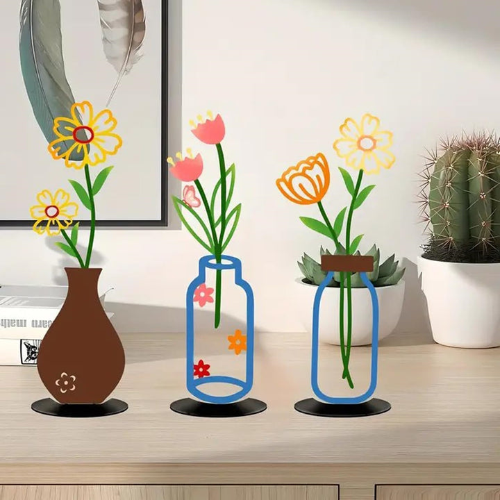 Dekorative Blumen vase Karnz
