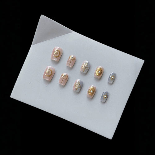 Himmels-inspirierte Press-On Nail Set