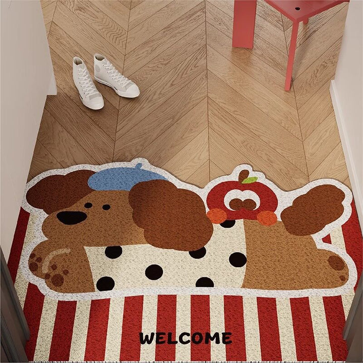 Verspielte Hundethemen-Welcome Mat