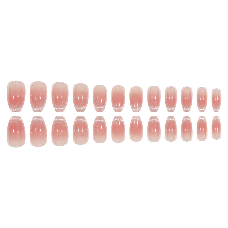 Elegante Glänzende Gel Aufklebenägel Karnz