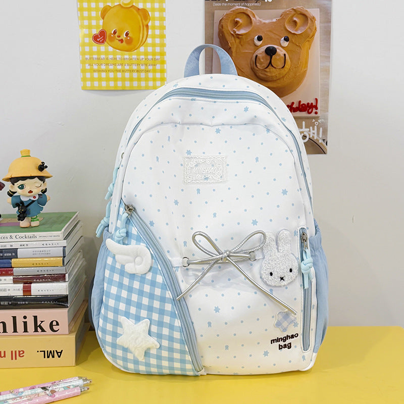 Süßer illustrierter Sternen-Print Rucksack Karnz