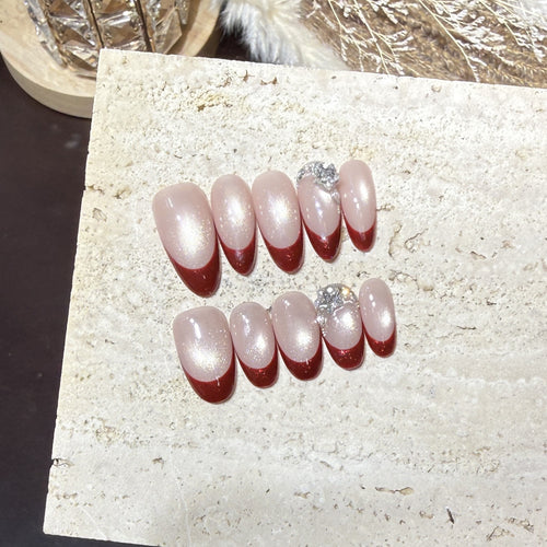 Premium Glitter Ombre Press-On Nägel
