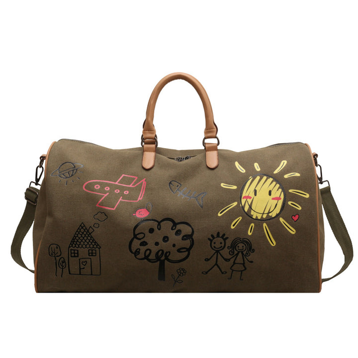 Spielerische Illustrierte Wochenend-Duffel-Tasche Karnz