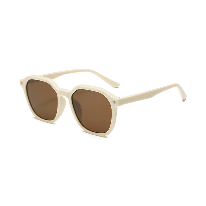 Damen stilvolle Sonnenbrille im modernen Polygonalen Design Karnz