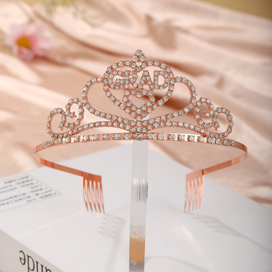 Damen Dekorative Kristall-Tiara Karnz