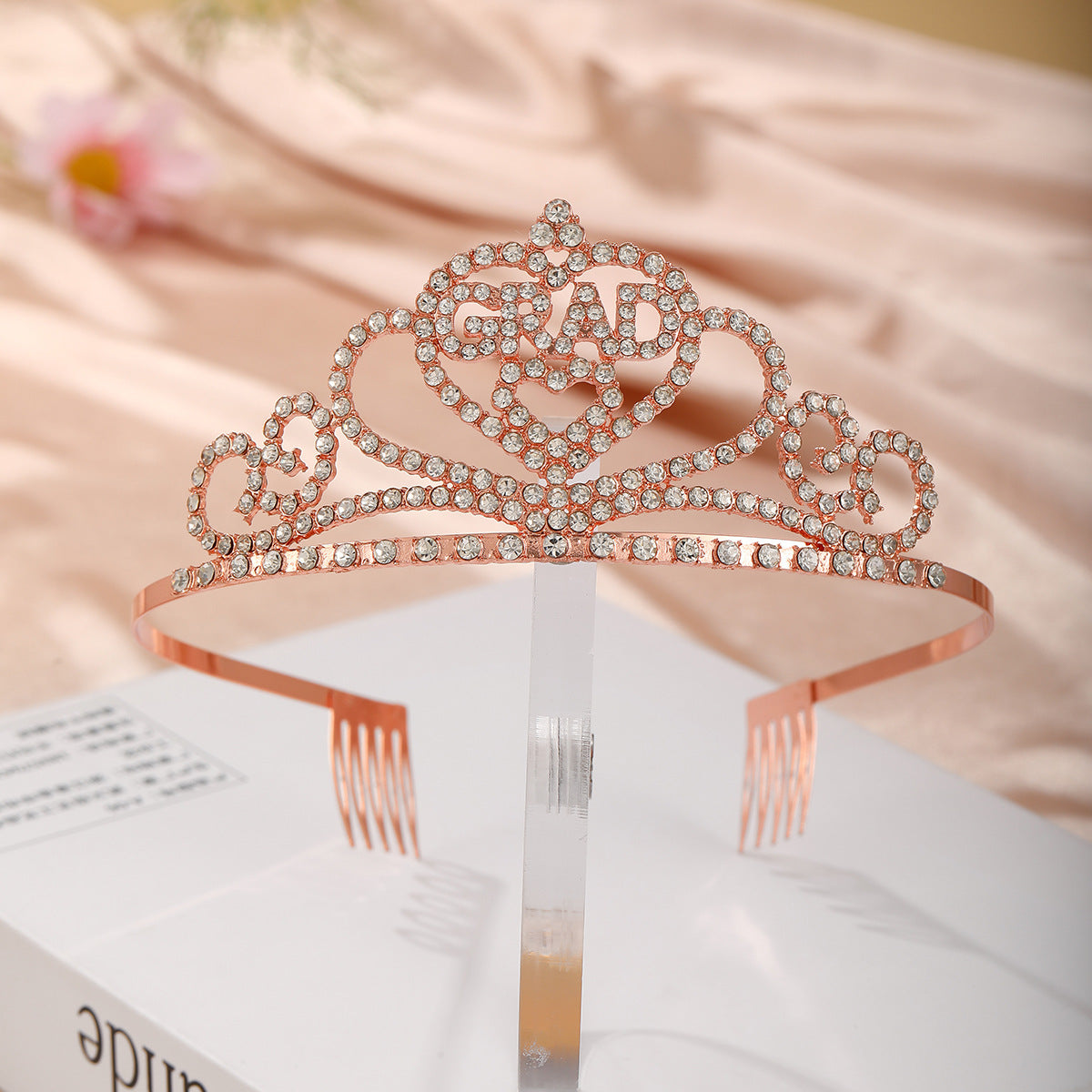 Damen Dekorative Kristall-Tiara Karnz