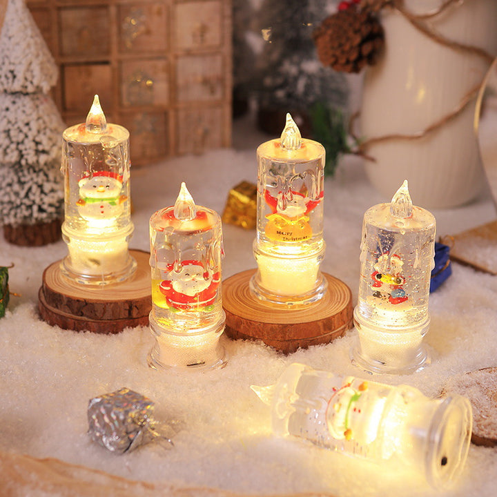 LED Weihnachtslaterne mit Santa-Figur Karnz