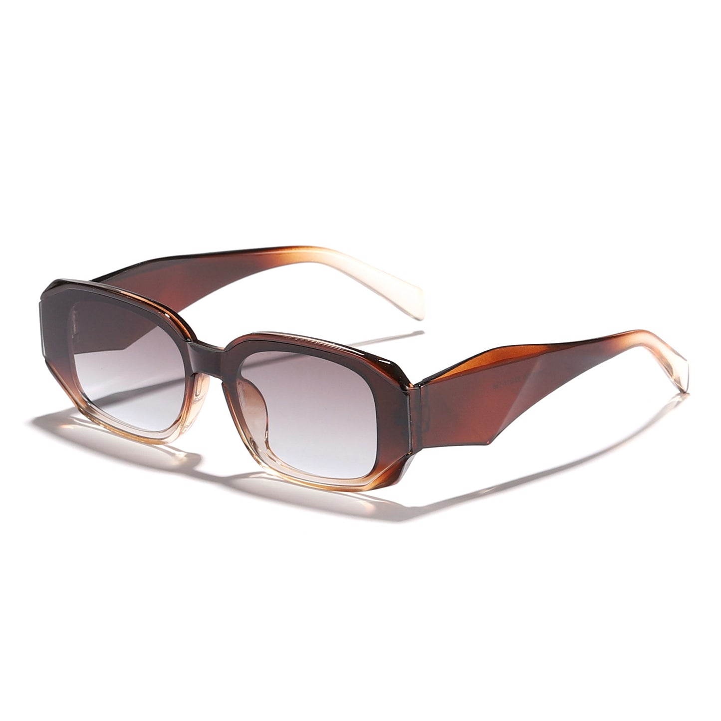Damen modische Sonnenbrille im kantigen Design mit UV-Schutz Karnz