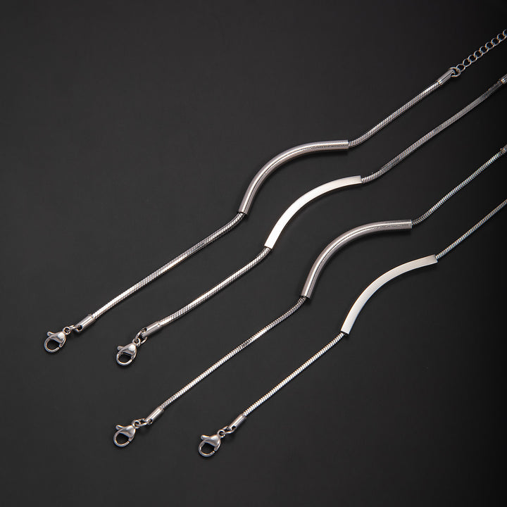Elegante Minimalistische Silberkette Armband Karnz