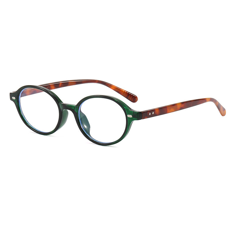 Damen modische runde Lesebrille mit flexiblem Kunststoffrahmen Karnz
