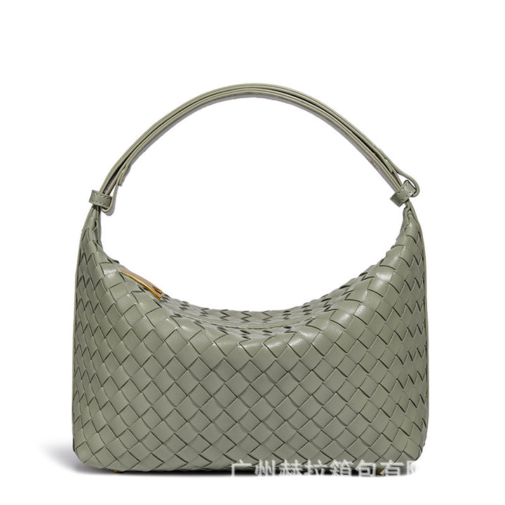 Geflochtene Vegane Leder Schultertasche Karnz