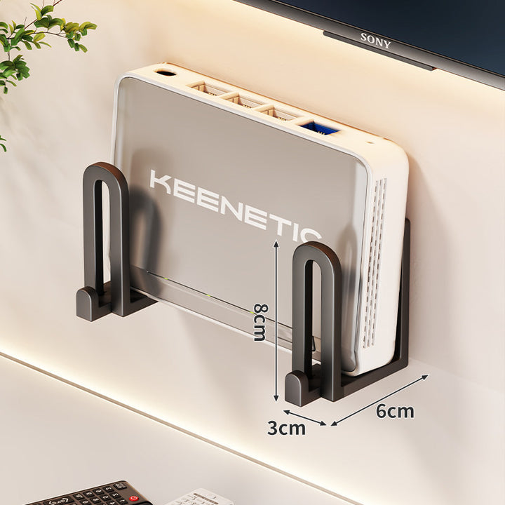 Kompakte vertikale Router-Wandhalterung Organizer