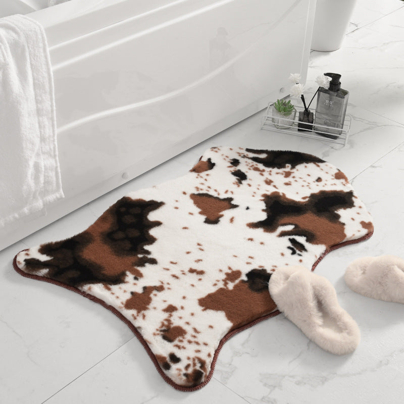 Plüsch Tierdruck Badezimmerteppich