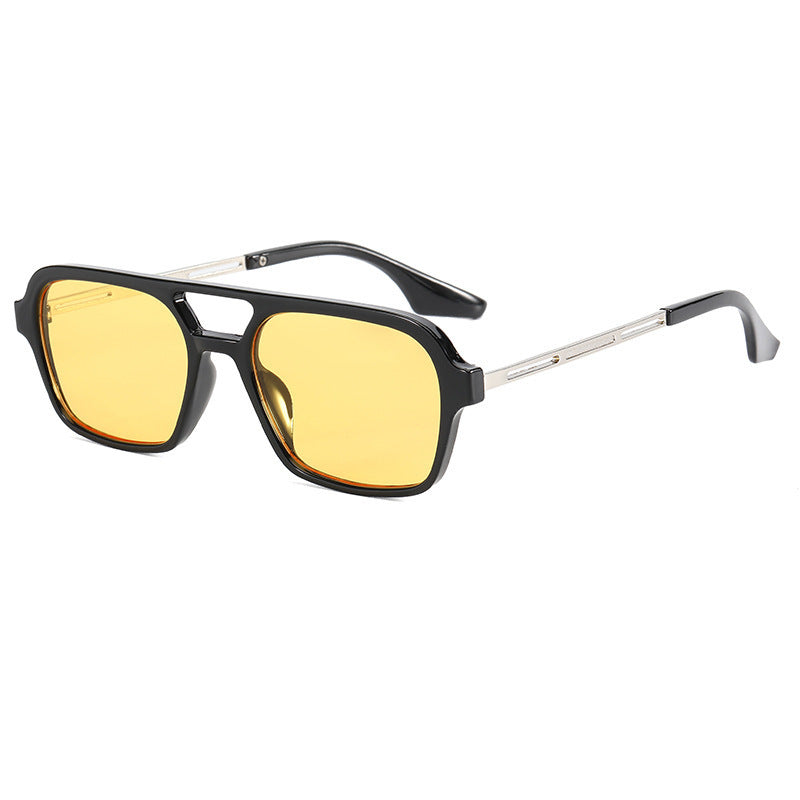 Fette Rechteckrahmen Sonnenbrille Karnz