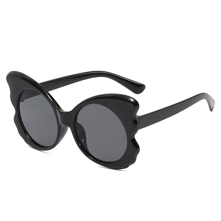 Damen Cat-Eye Sonnenbrille mit einzigartiger Rahmenführung und UV-Schutz Karnz
