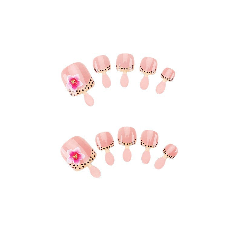 Florales Kunst Press-On Nageldesign Karnz