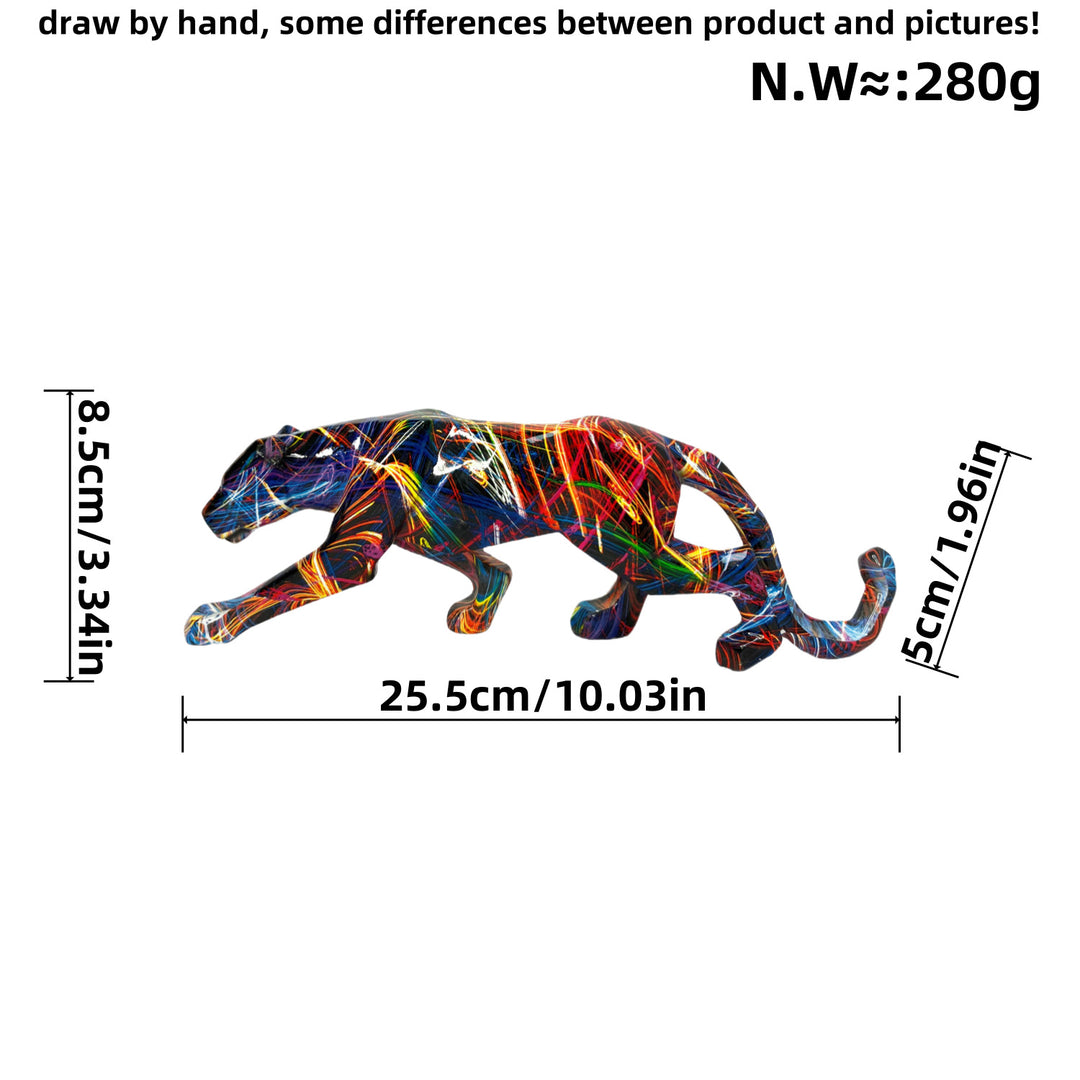 Dekorative Panter Skulptur Karnz
