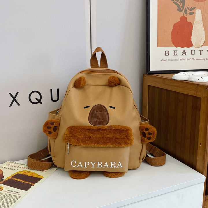 Verspielt Kapybara Plüsch Rucksack