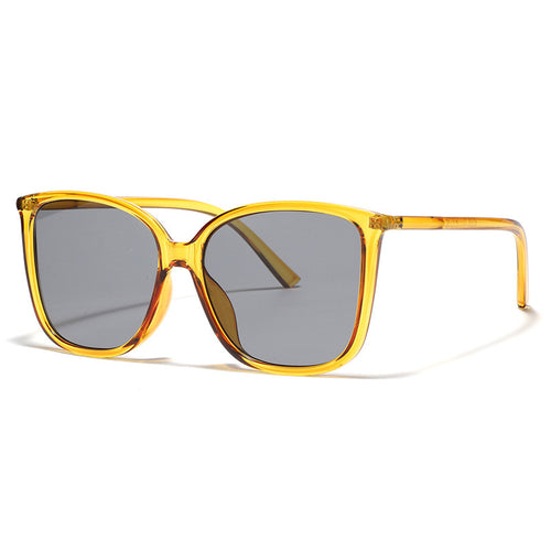 Damen Cat-Eye Sonnenbrille mit luxuriösem Transparenzrahmen und UV-Schutz Karnz