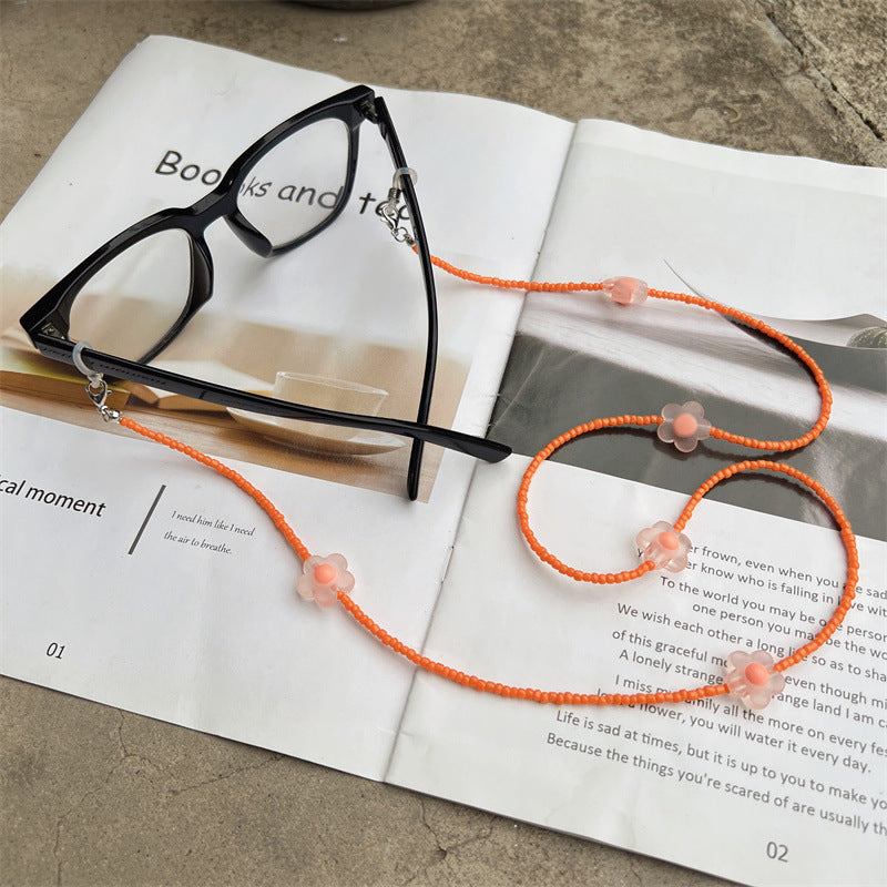 Floral Perlen Brille Kette Karnz